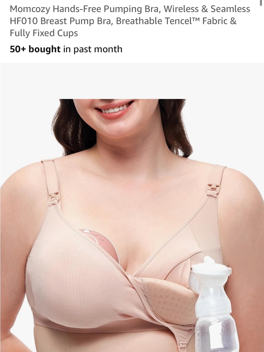 Momcozy Hands-Free Wireless Pumping and nursing bra